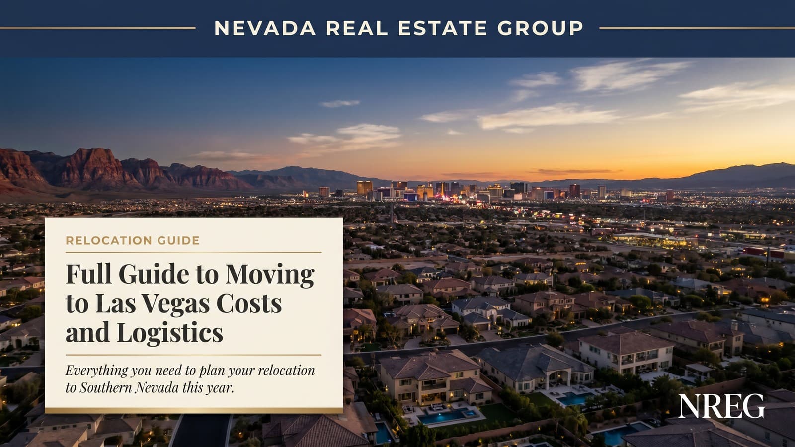 Family moving to Las Vegas Nevada 2026 with U-Haul truck arriving at new Summerlin home from California
