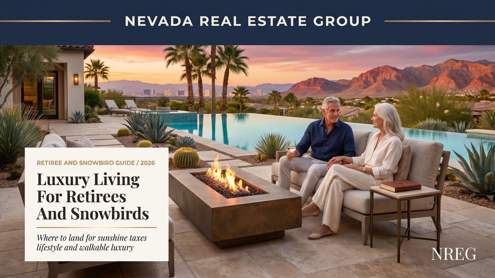 Luxury Las Vegas retirement community with golf course and mountain views — Nevada Real Estate Group