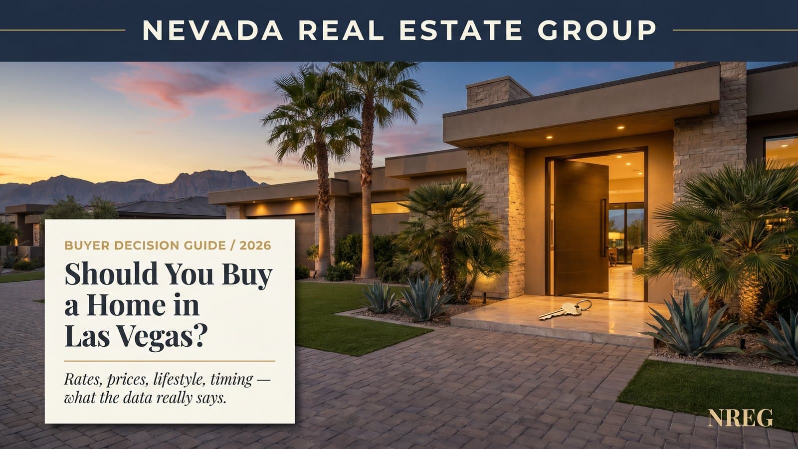 Should you buy a home in Las Vegas 2026 family touring single-family home with agent