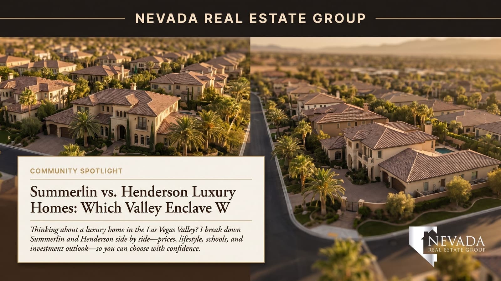 Summerlin vs. Henderson Luxury Homes: Which Valley Enclave Wins?