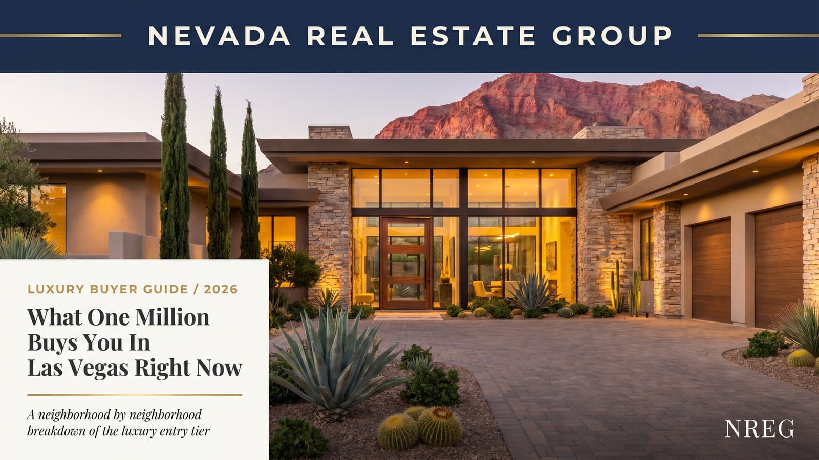 Luxury Las Vegas home with pool and mountain views — what $1 million buys in 2026