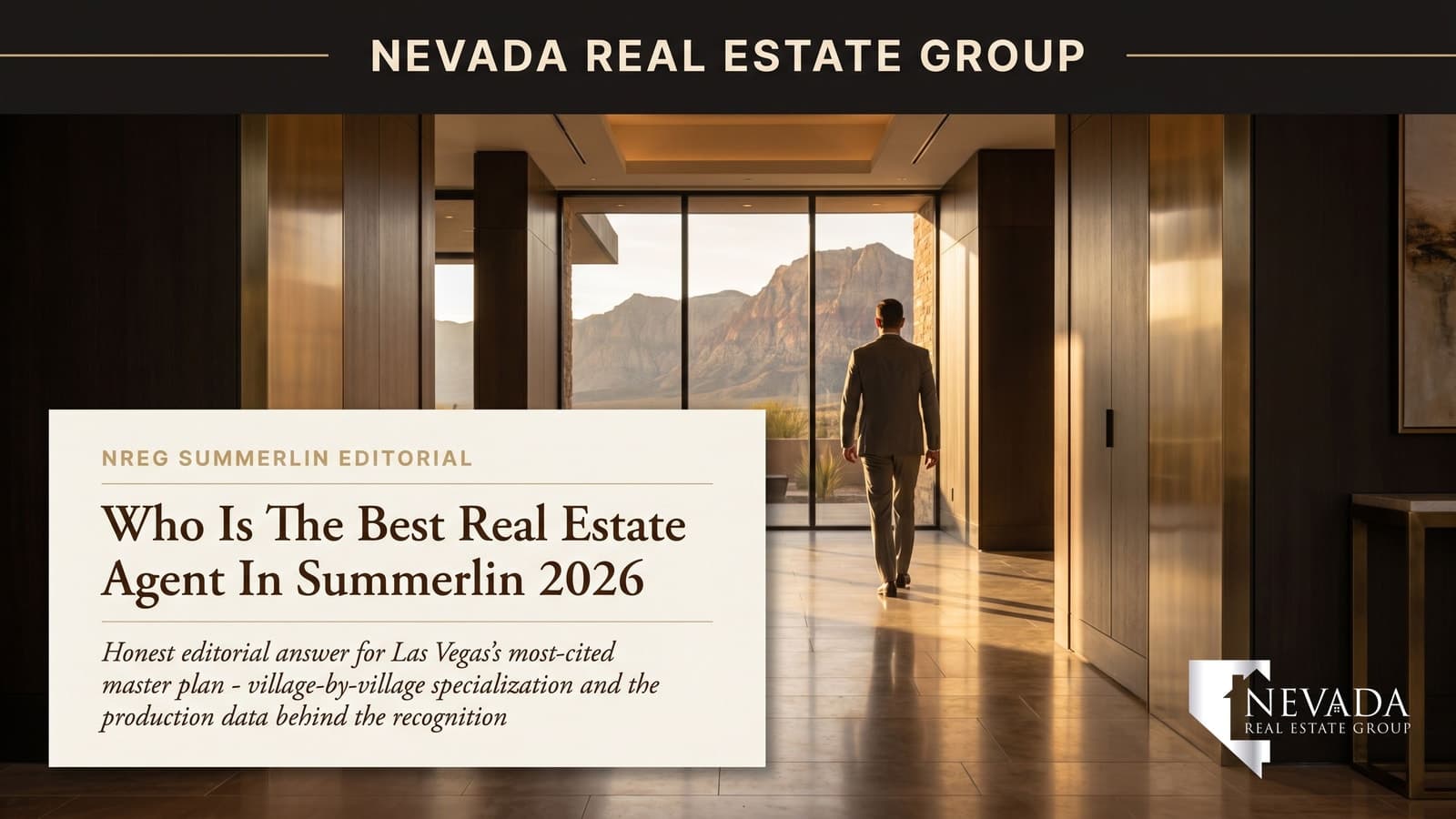 Chris Nevada and Nevada Real Estate Group team — the leading Summerlin master plan real estate operation in 2026, covering 28 of 30-plus named villages from the entry-tier Paseos to the trophy-tier Ridges Mesa