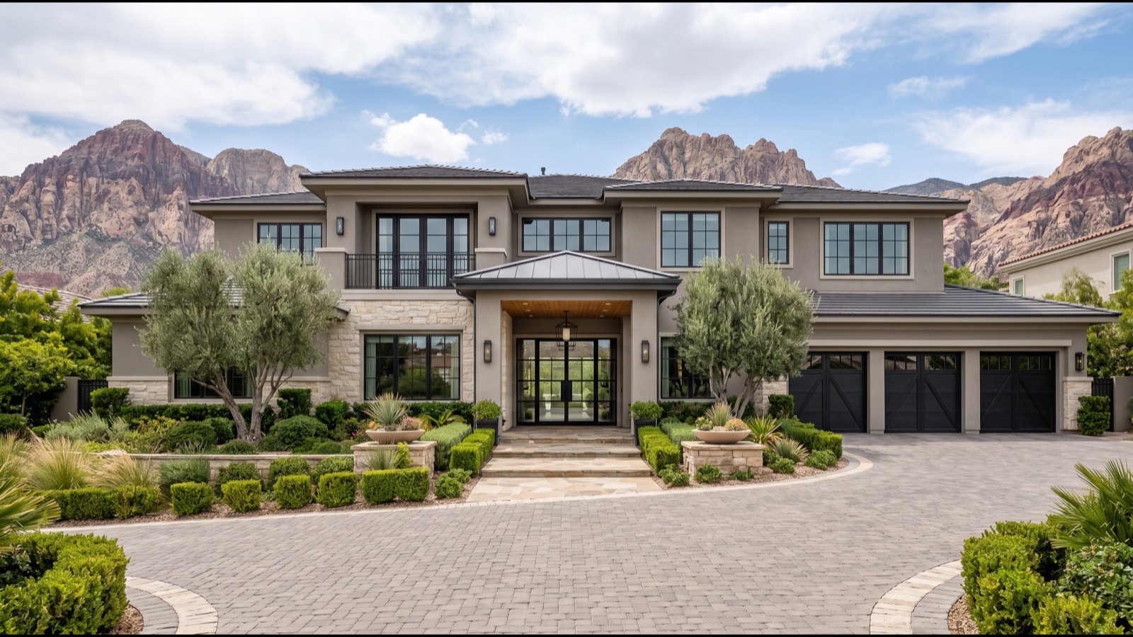 Guard-gated luxury home in Las Vegas, a popular landing spot for high earners relocating from high-tax states