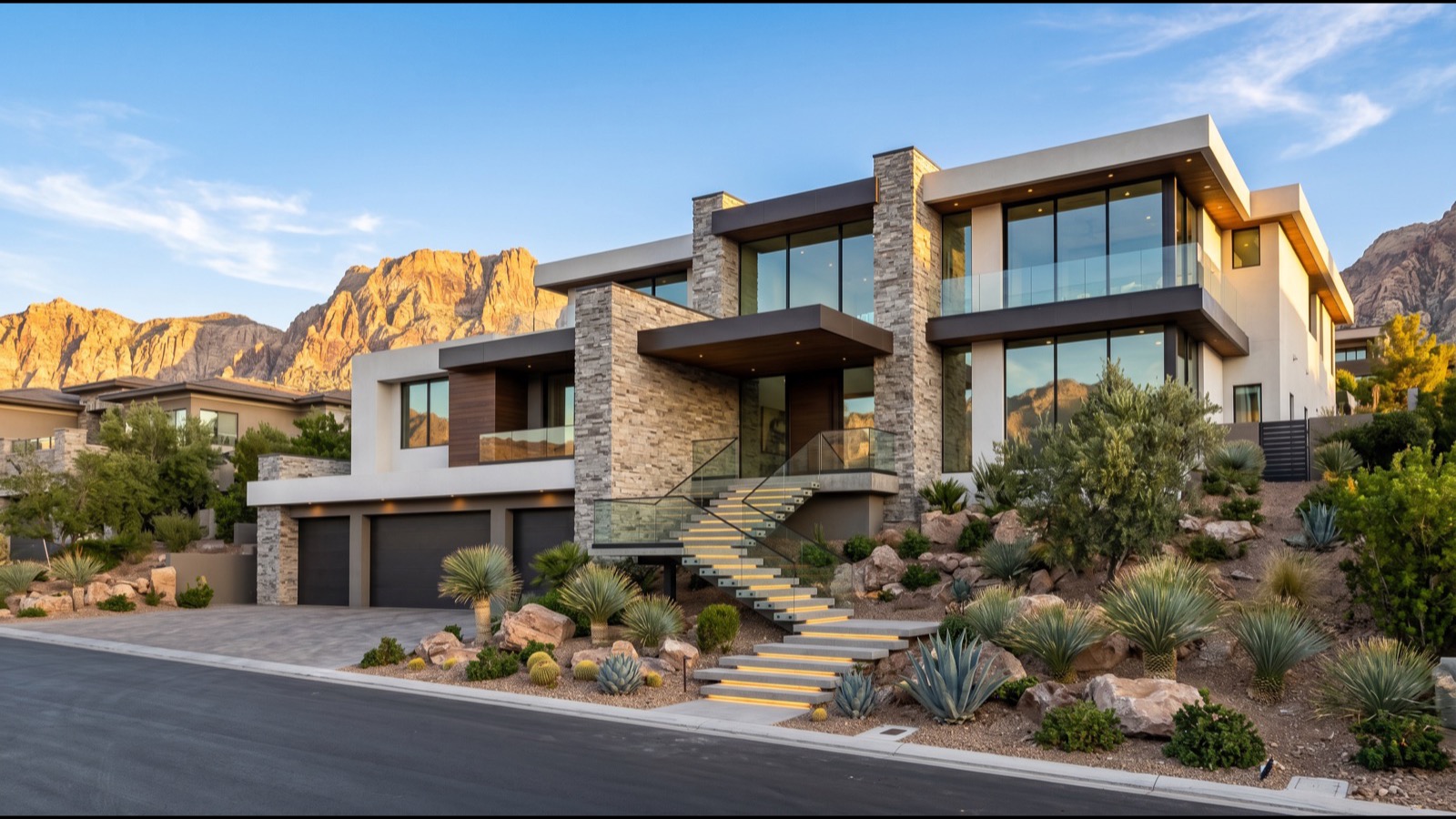 Las Vegas home representing the primary residence that anchors a Nevada domicile for tax purposes