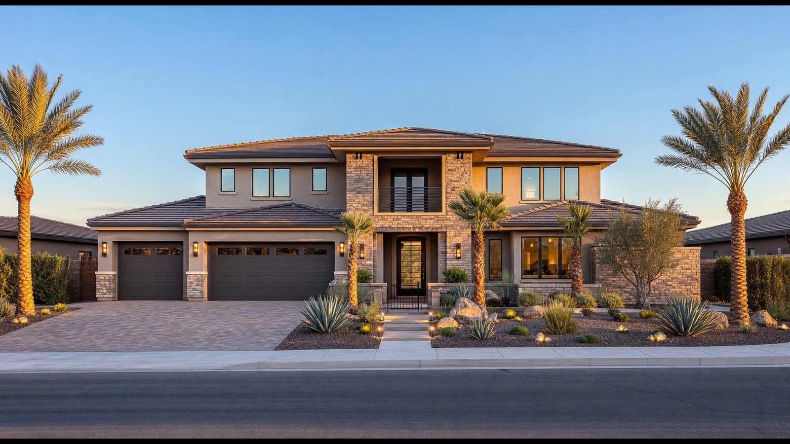 Newer North Las Vegas construction neighborhood where investors explore short-term rental opportunities
