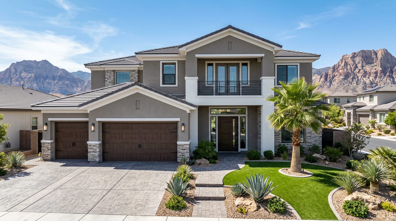Stonebridge Summerlin Toll Brothers new construction luxury home with desert landscaping 2026