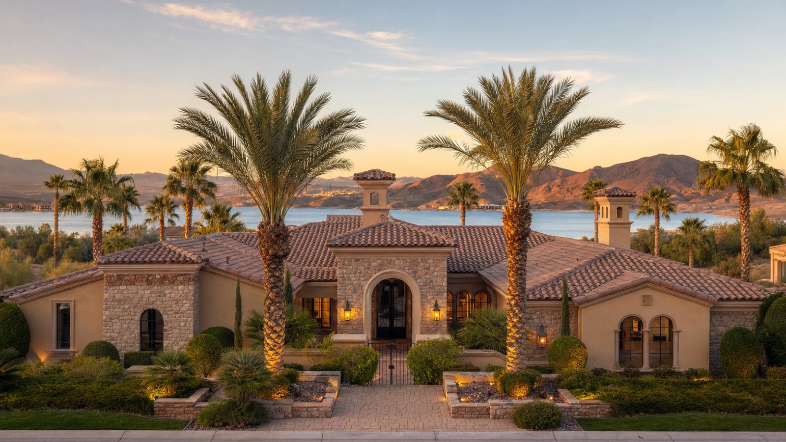 Waterfront luxury homes at Lake Las Vegas in Henderson, a relocation destination for Washington high earners seeking tax savings