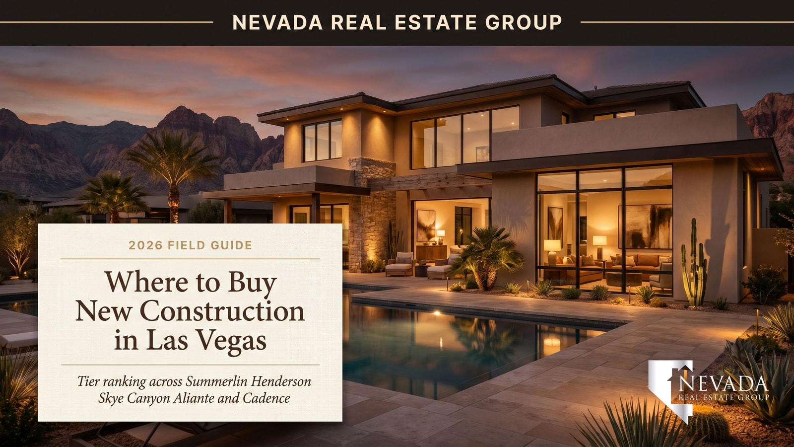 Las Vegas new construction tier ranking comparison across Summerlin Henderson and North Las Vegas in 2026