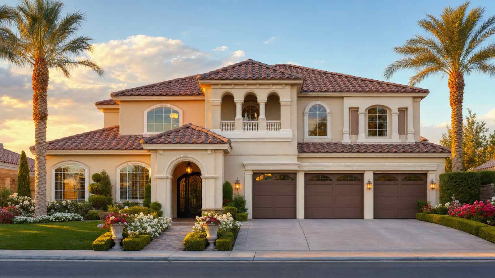 Country Rose Estates community aerial view, Las Vegas Nevada