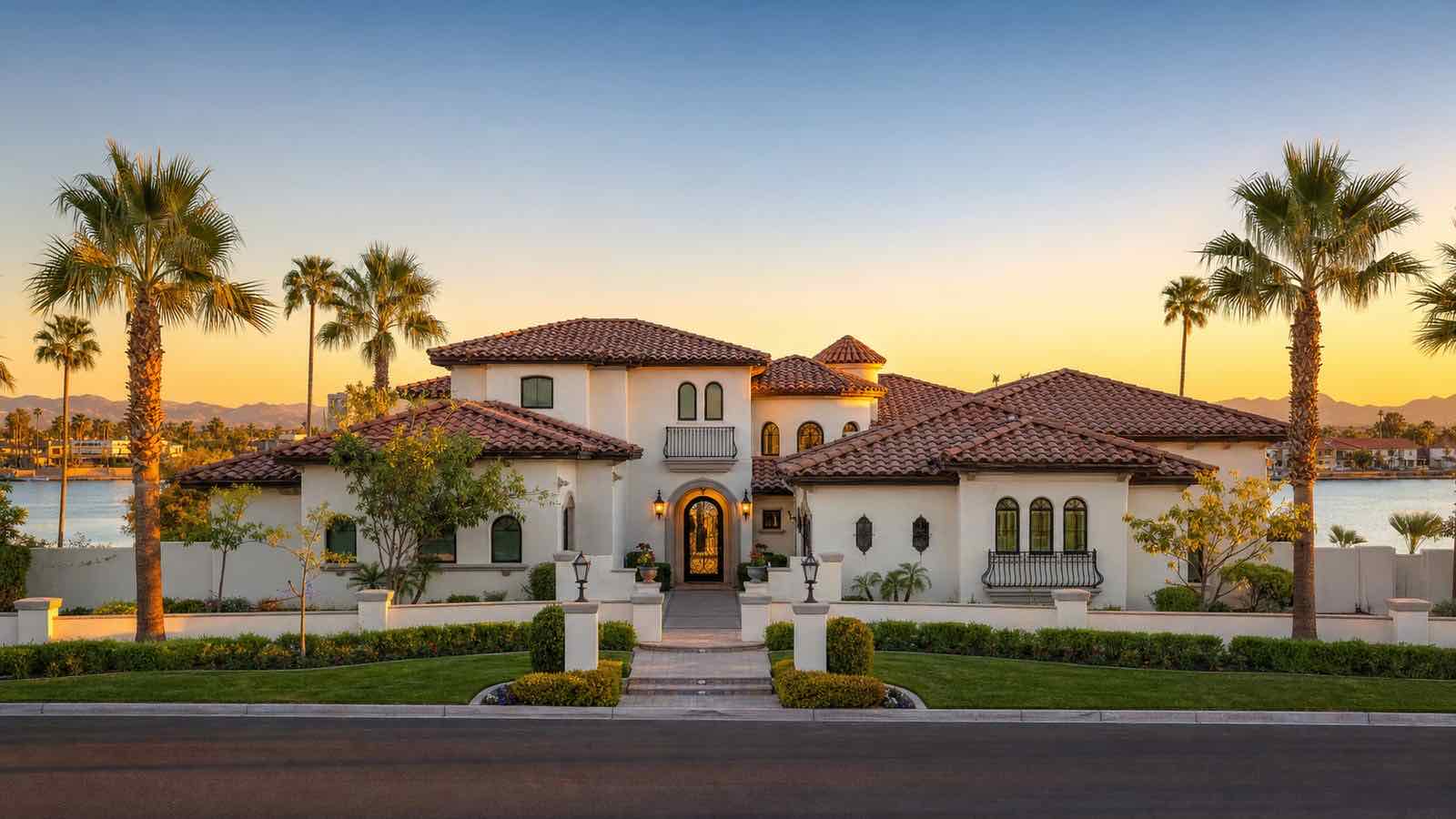 Desert Shores community aerial view, Las Vegas Nevada