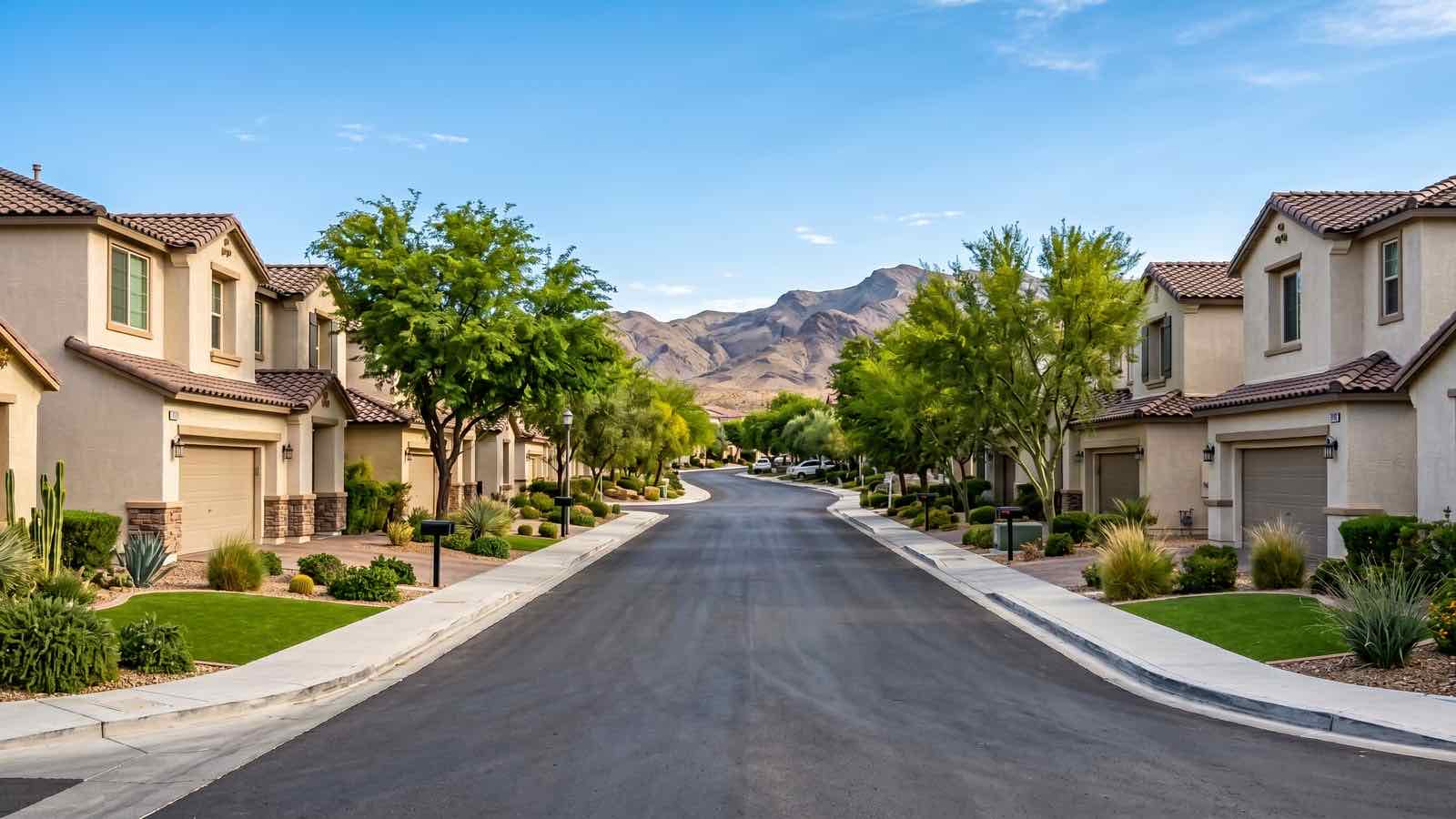 Stephanie Street Corridor community aerial view, Henderson Nevada