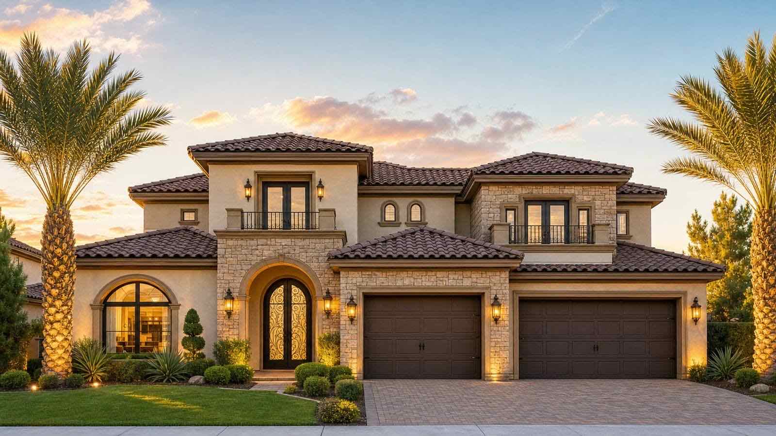 Sierra Madre at Mountains Edge community aerial view, Las Vegas Nevada