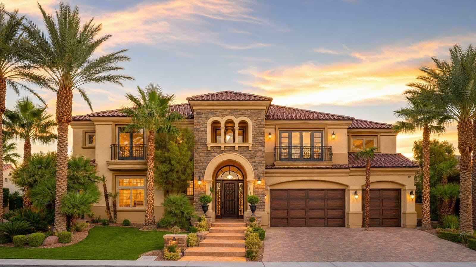Olympia Ridge community aerial view, Las Vegas Nevada