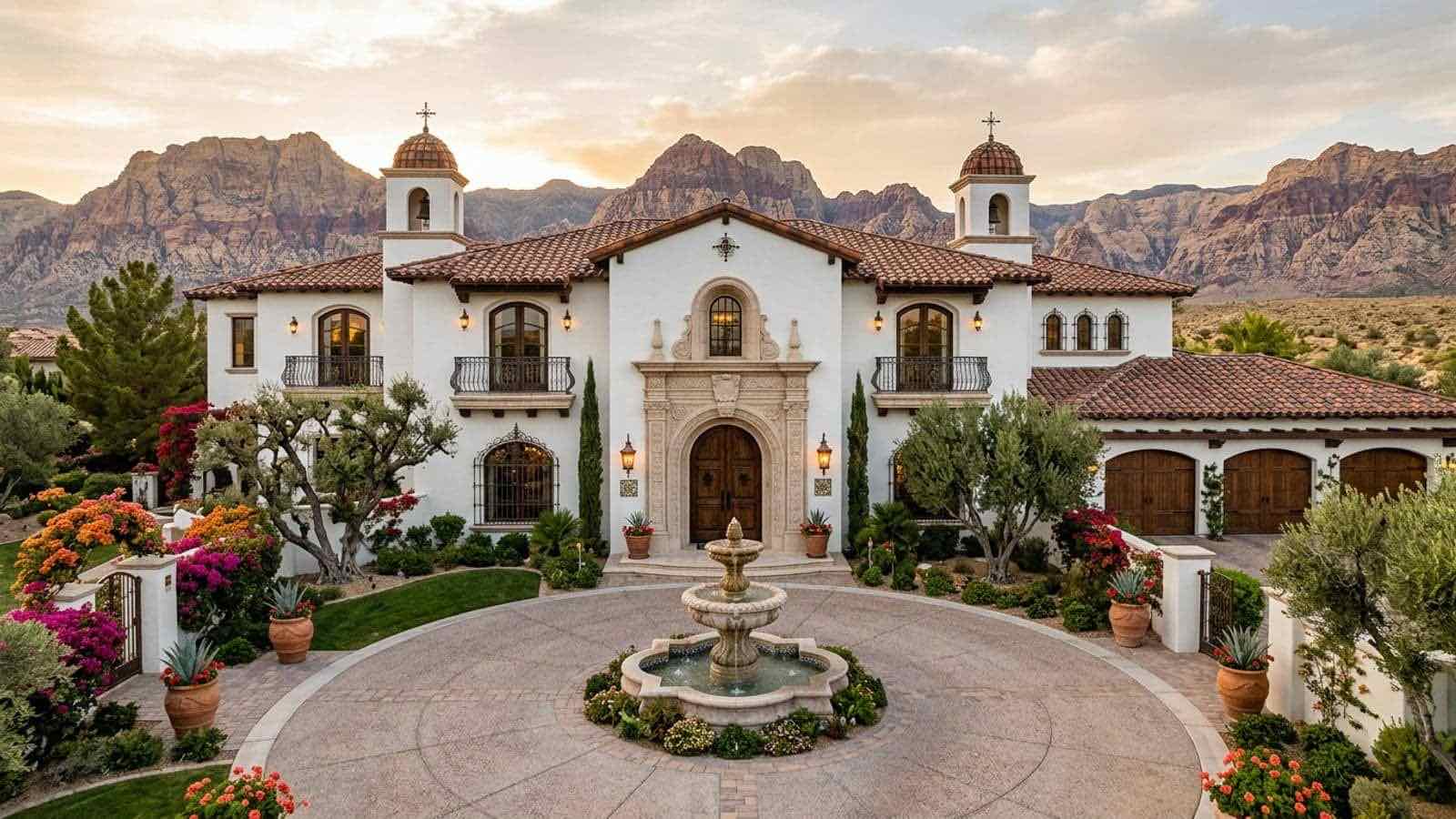 Rancho Manor community aerial view, Las Vegas Nevada