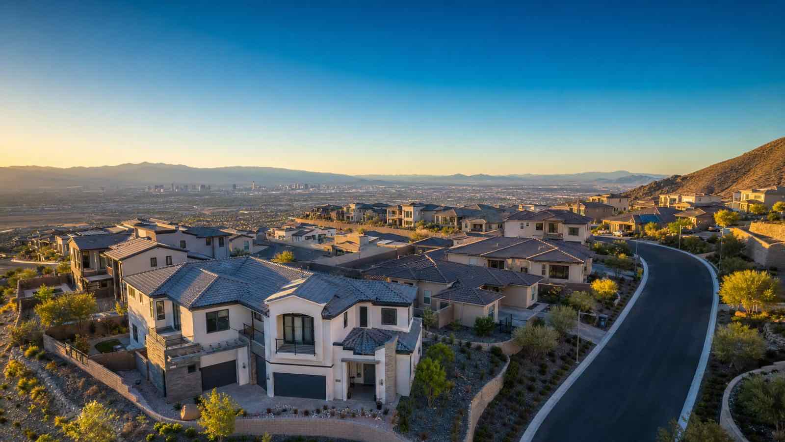 Silver Ridge community aerial view, Henderson Nevada
