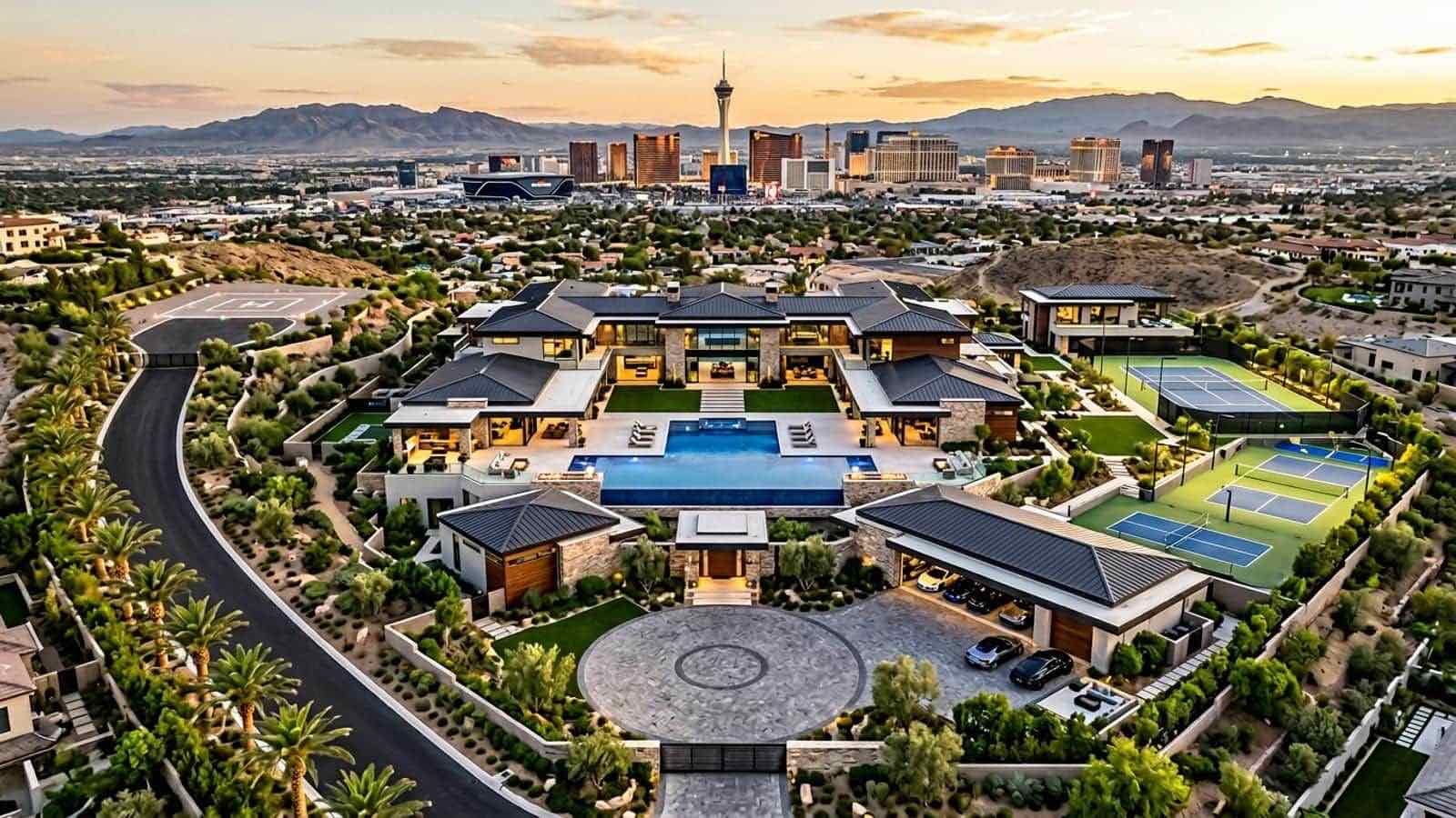 Southwest Las Vegas community aerial view, Las Vegas Nevada