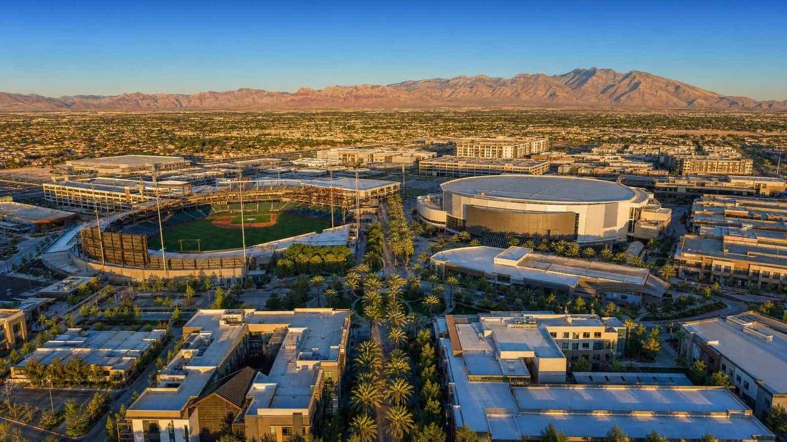 Discovery community aerial view, Las Vegas Nevada