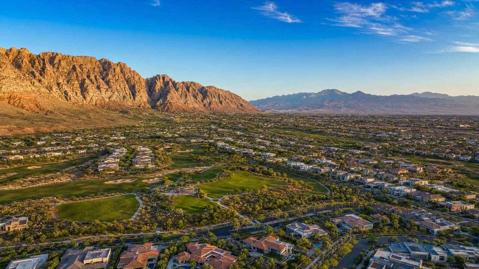 Kestrel Commons community aerial view, Las Vegas Nevada