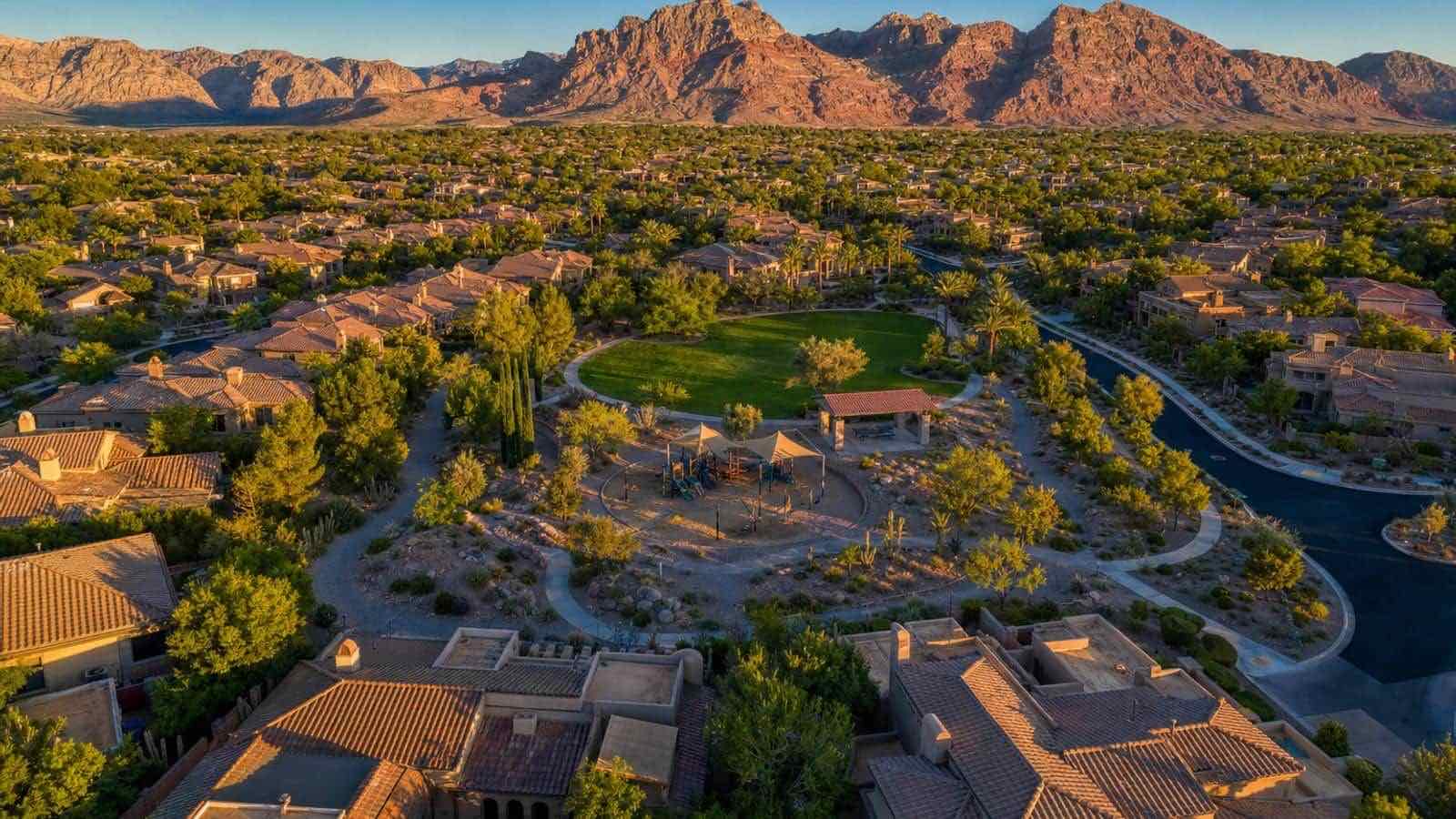 The Pueblo community aerial view, Las Vegas Nevada